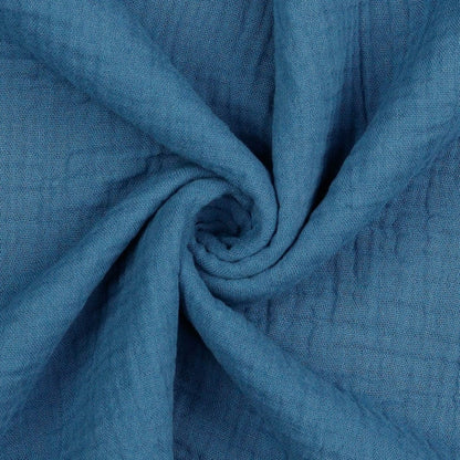 Mousseline bleu indigo 125 g/m²