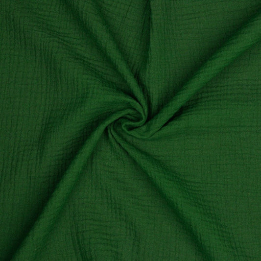 Muslin in Waldmoosgrün 125 g/m²