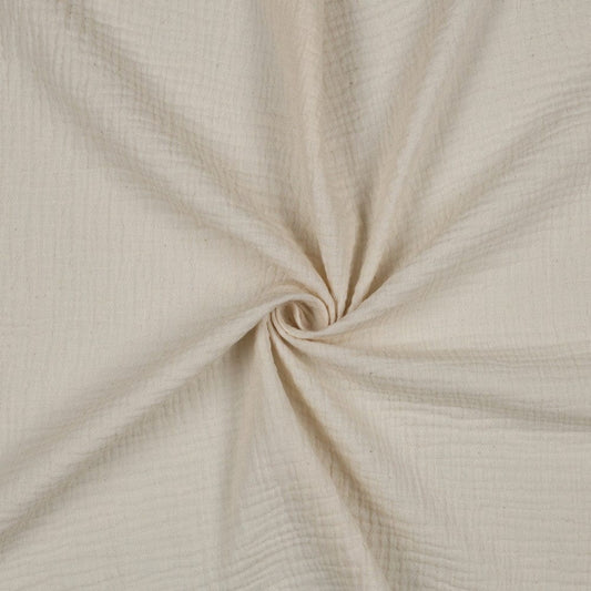 Mousseline non blanchie naturelle 125 g/m²