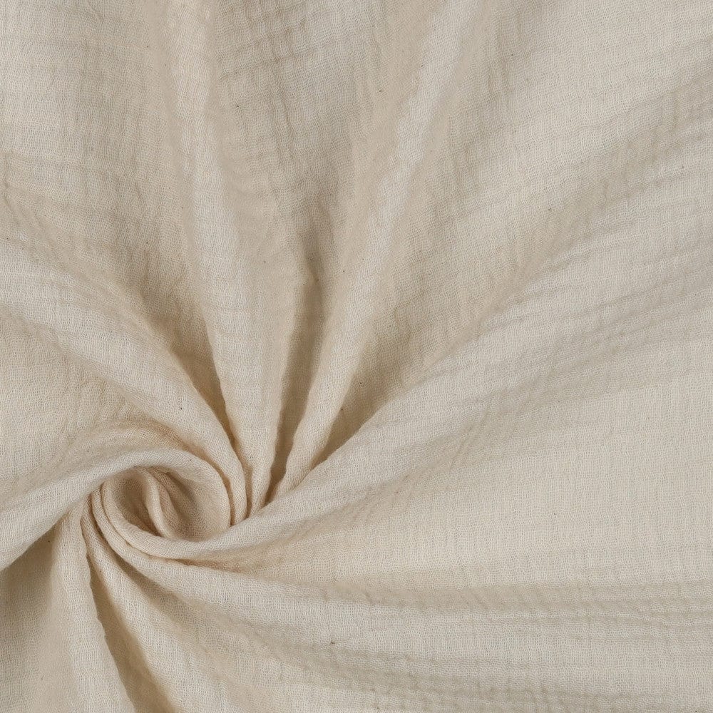 Mousseline blanchie naturelle 125 g/m²