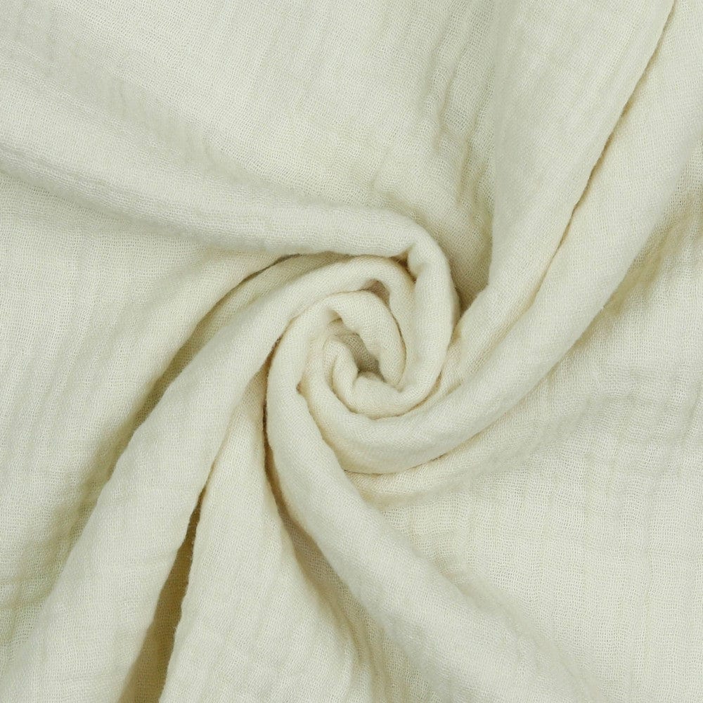 Mousseline blanc chaud 125 g/m²