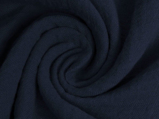 Dark blue muslin 125 g/m²