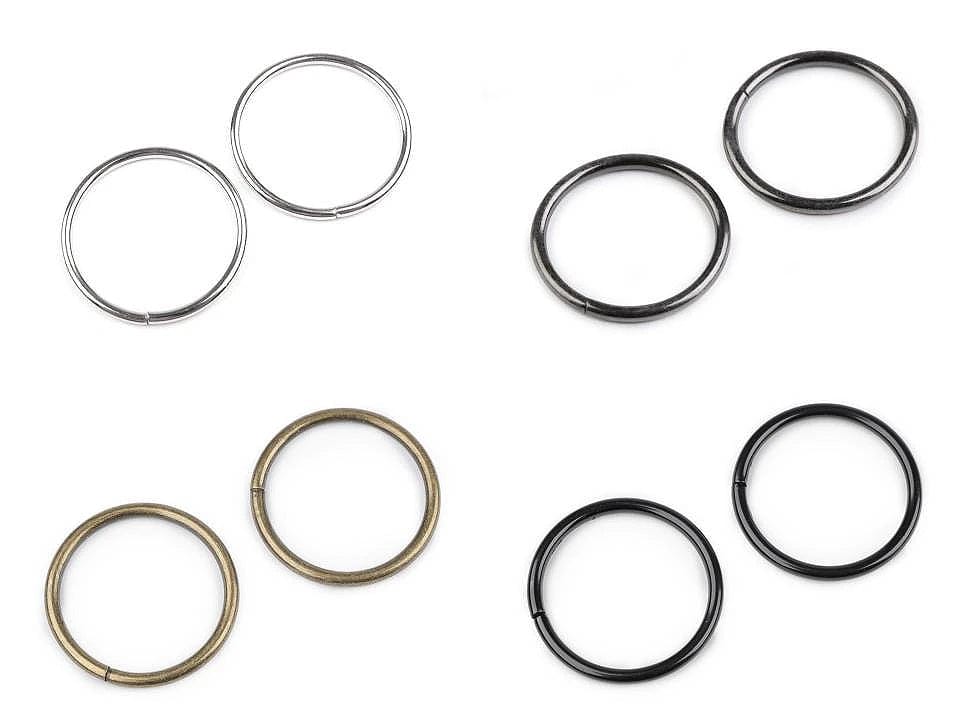 O-Ring ⌀ 30 mm – schwarz verchromt (10 Stück im Set)