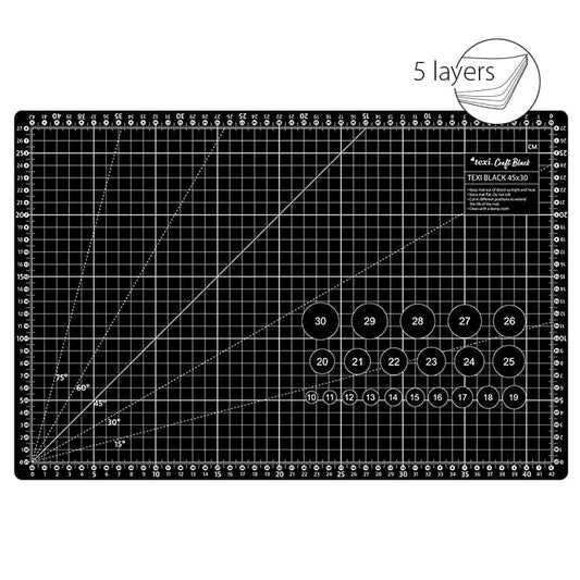 Cutting mat 45x30 cm-black
