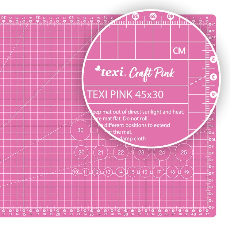Tapis de découpe 45x30 cm - rose