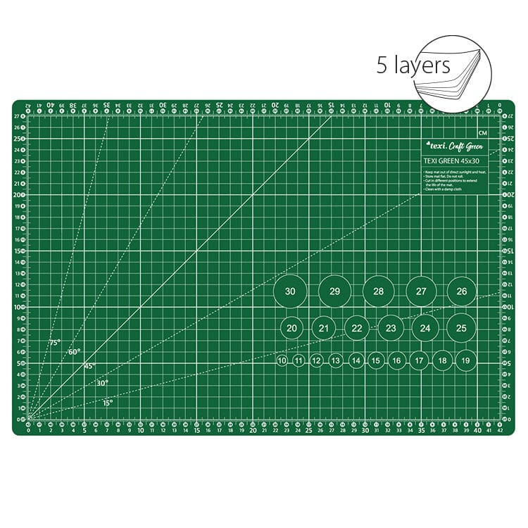Tapis de découpe 45x30 cm vert
