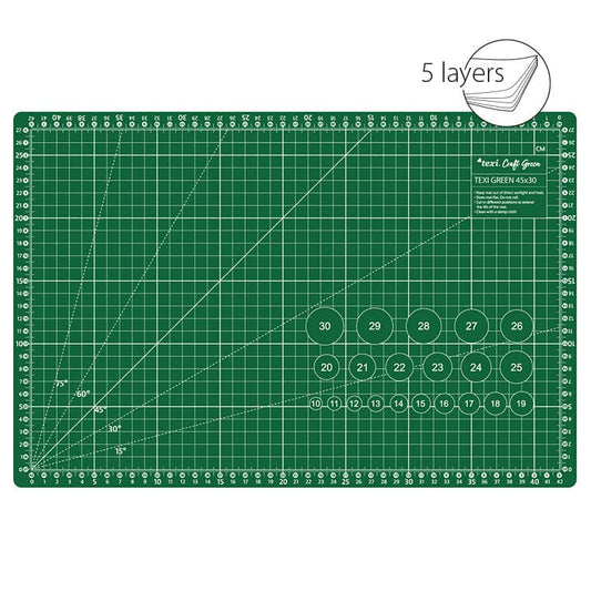 Cutting mat 45x30 cm - green