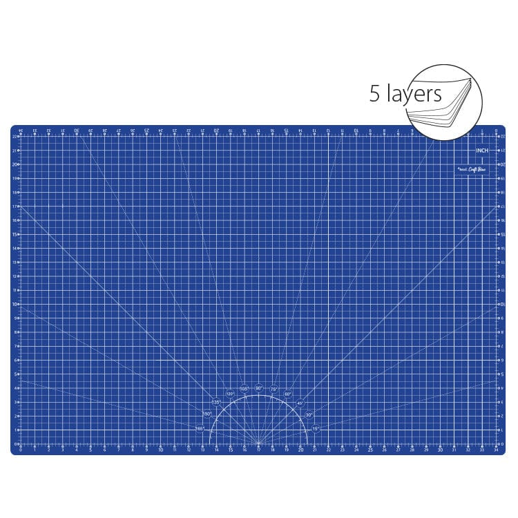 Tapis de découpe 60x90 cm bleu