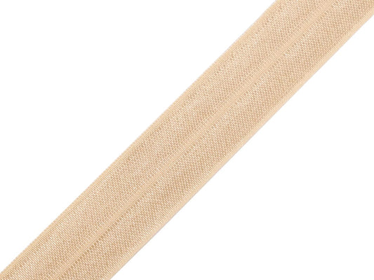 Fold-over elastic – 2 cm champagne with shimmer
