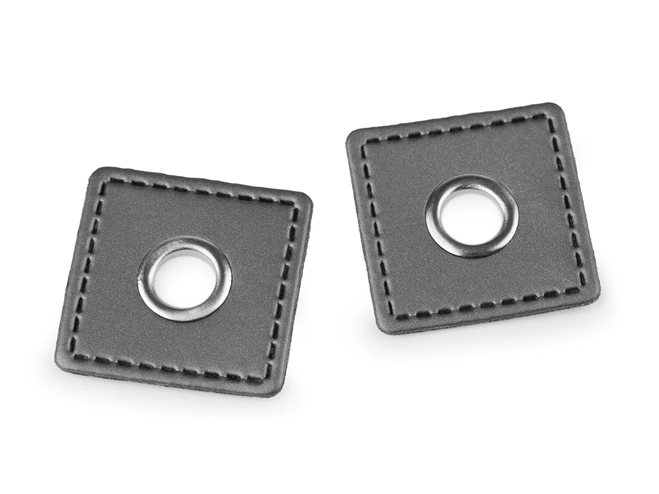 Œillets à coudre Ø8 mm 30 x 30 mm-gris