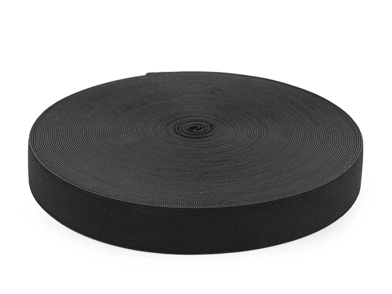Élastique plat noir - 2,5 cm