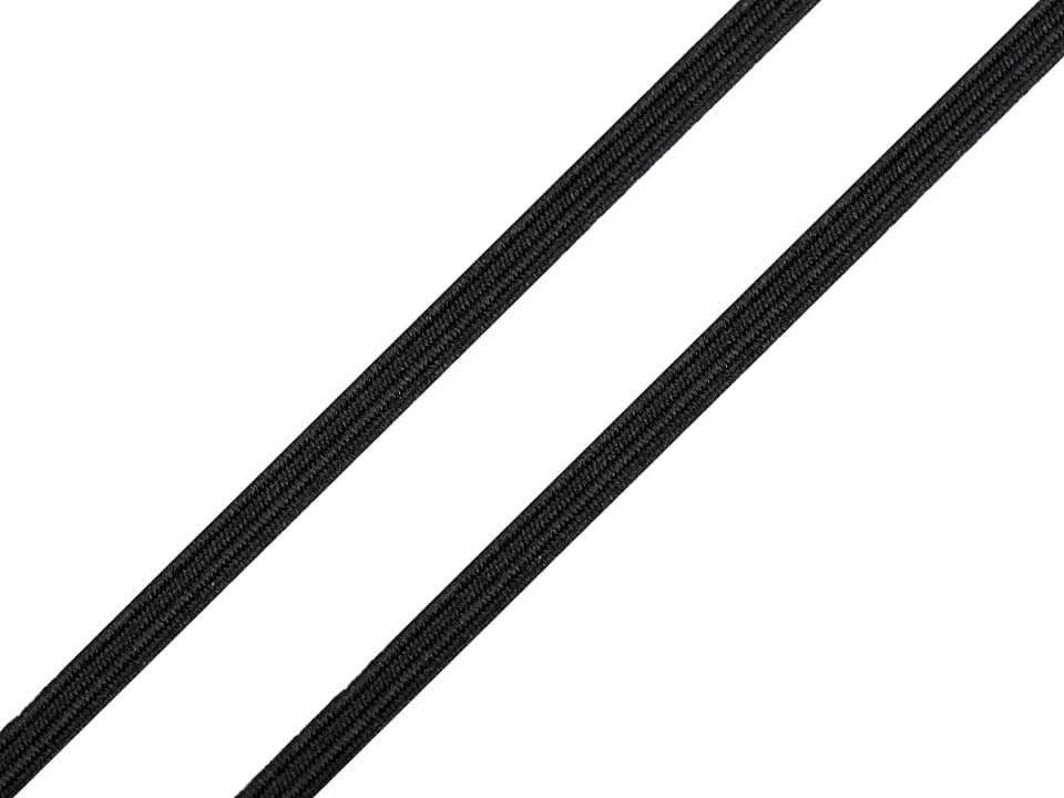 Élastique plat - 3 mm noir