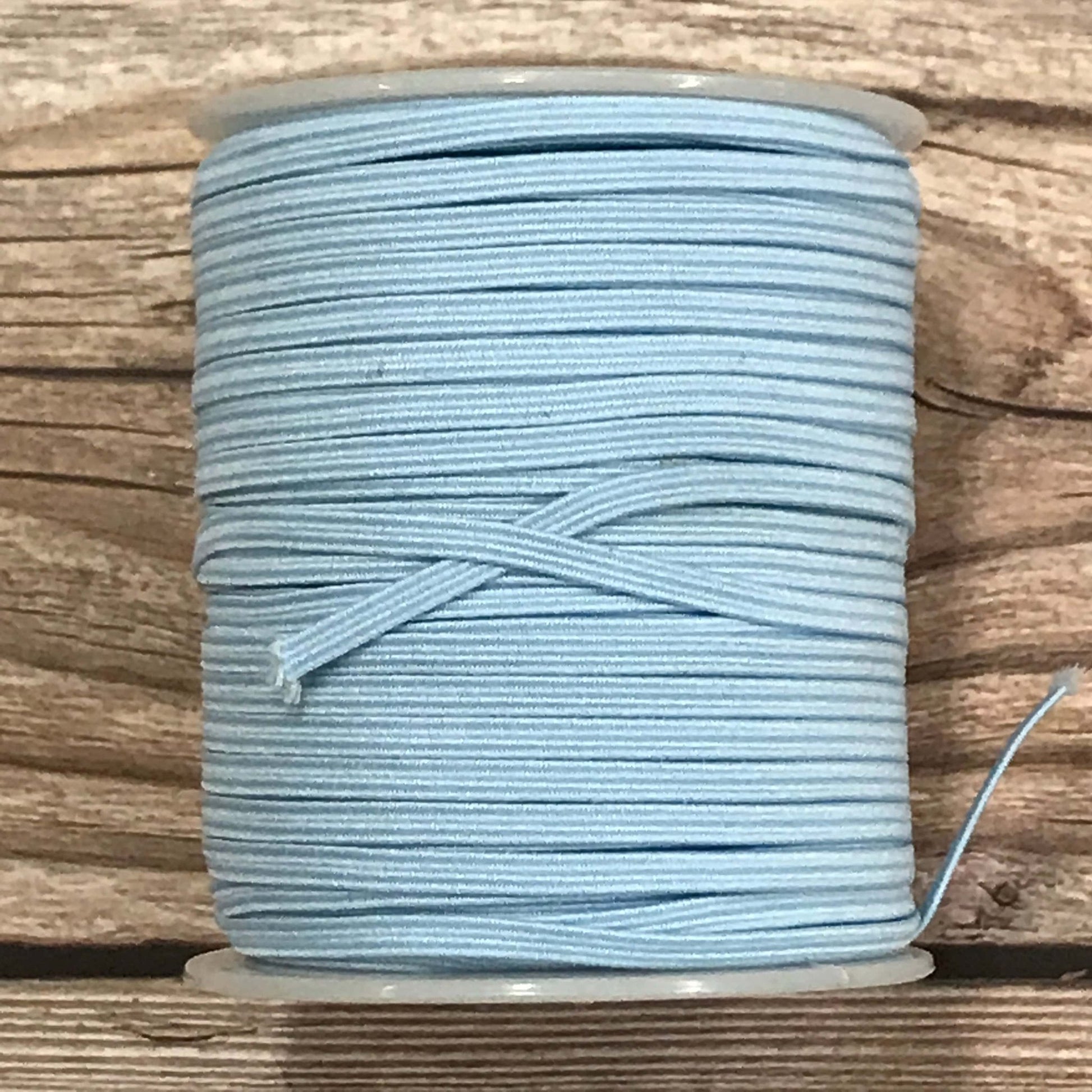 flat elastic - 3 mm blue