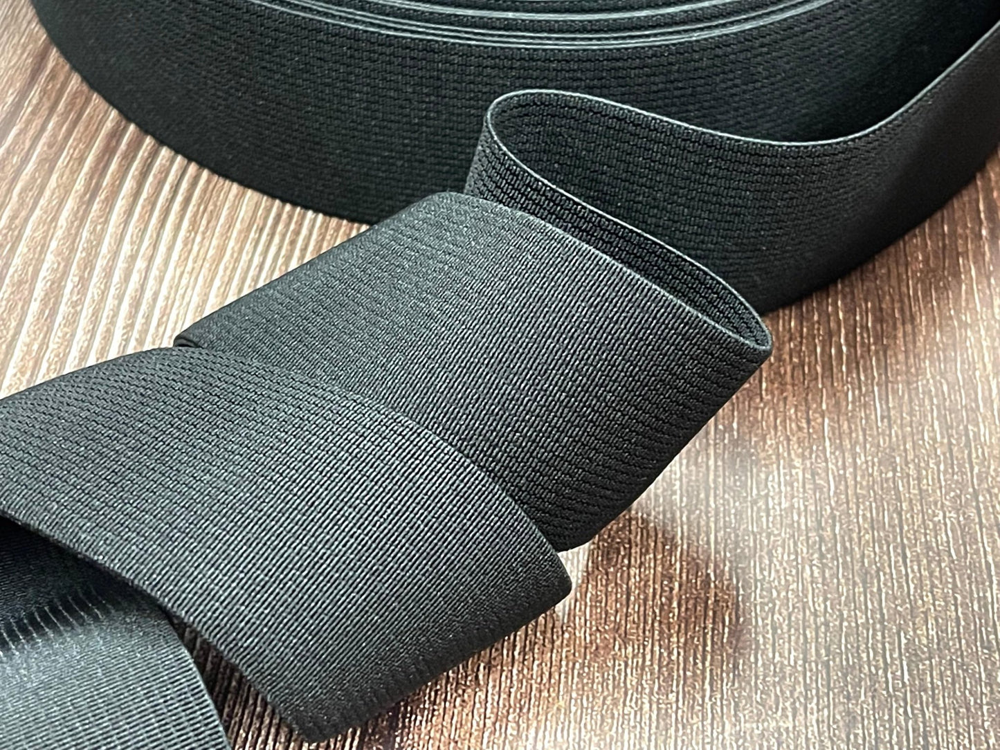 Élastique plat - 4 cm noir
