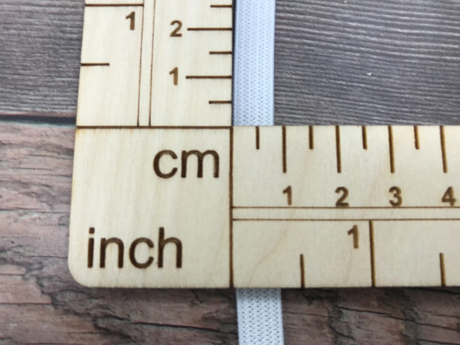 Élastique plat-9 mm blanc