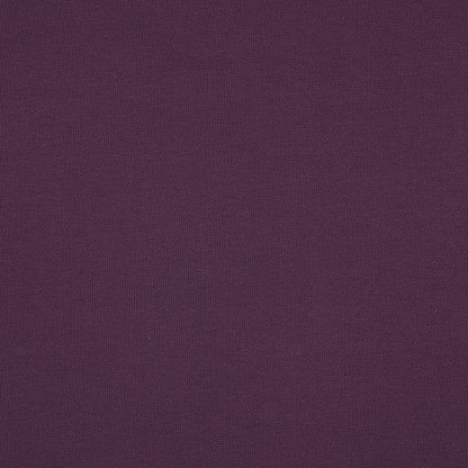 Dünner Baumwolljersey – Aubergine 215 g/m²