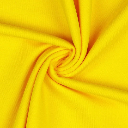 Thin cotton jersey - yellow 215 g/m²