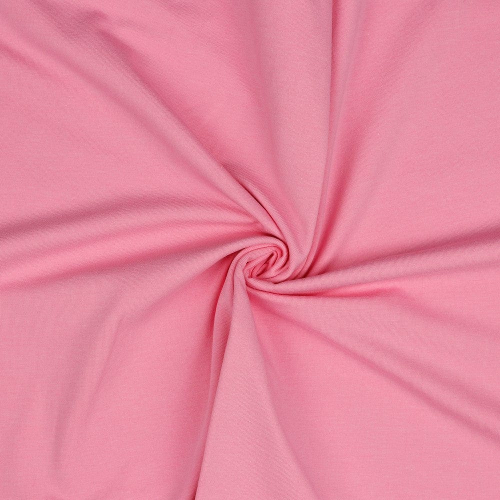 Maille fine en coton rose 215 g/m²