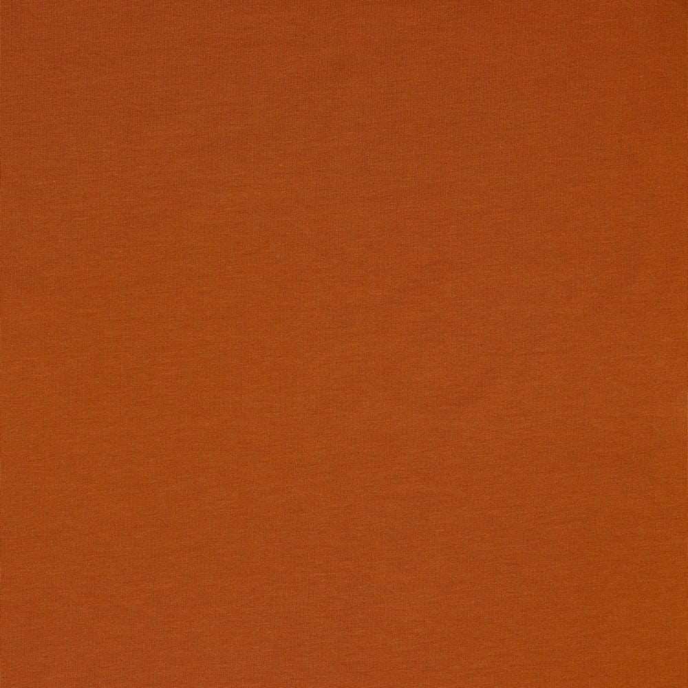 Jersey de coton fin, ton rouille 215 g/m²