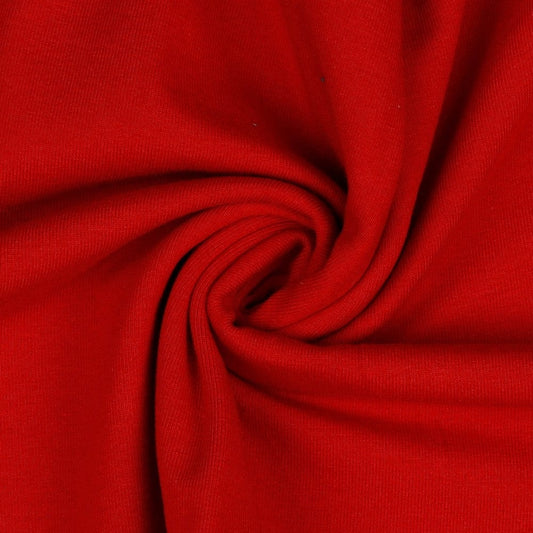 Thin cotton jersey - red 215 g/m²