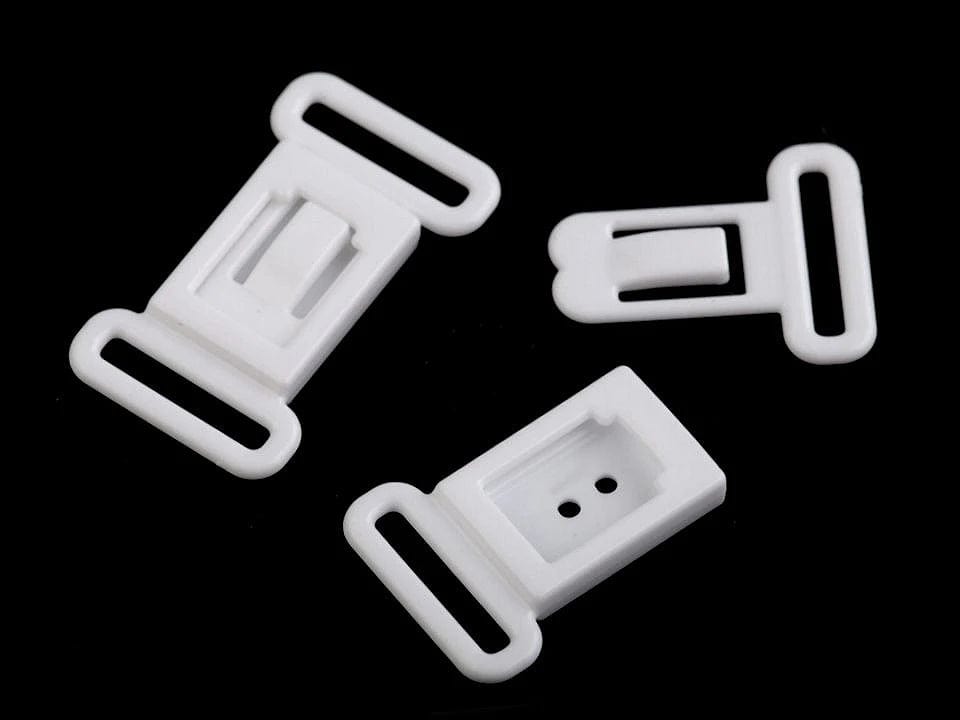 Kunststoff-Clipverschluss 12 mm-weiß (4er-Pack)