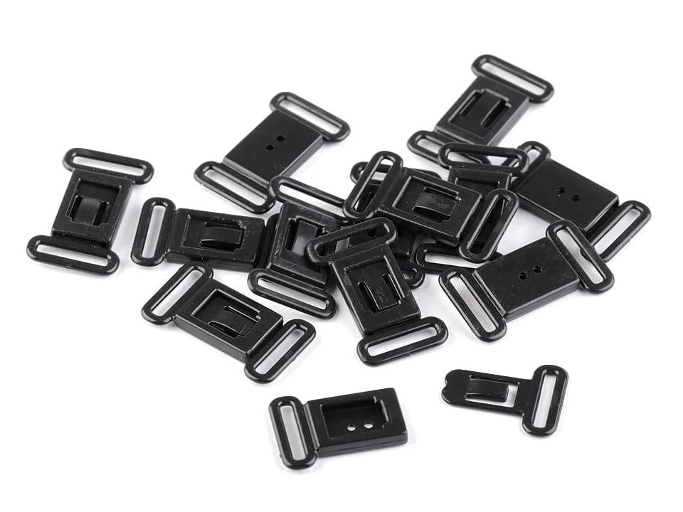 Kunststoffverschluss-Clip 12 mm, schwarz (4er-Pack)