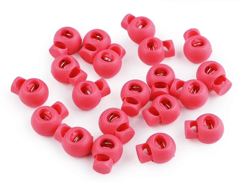 Kunststoff-Schnurstopper 15x19 mm - Himbeerrosa