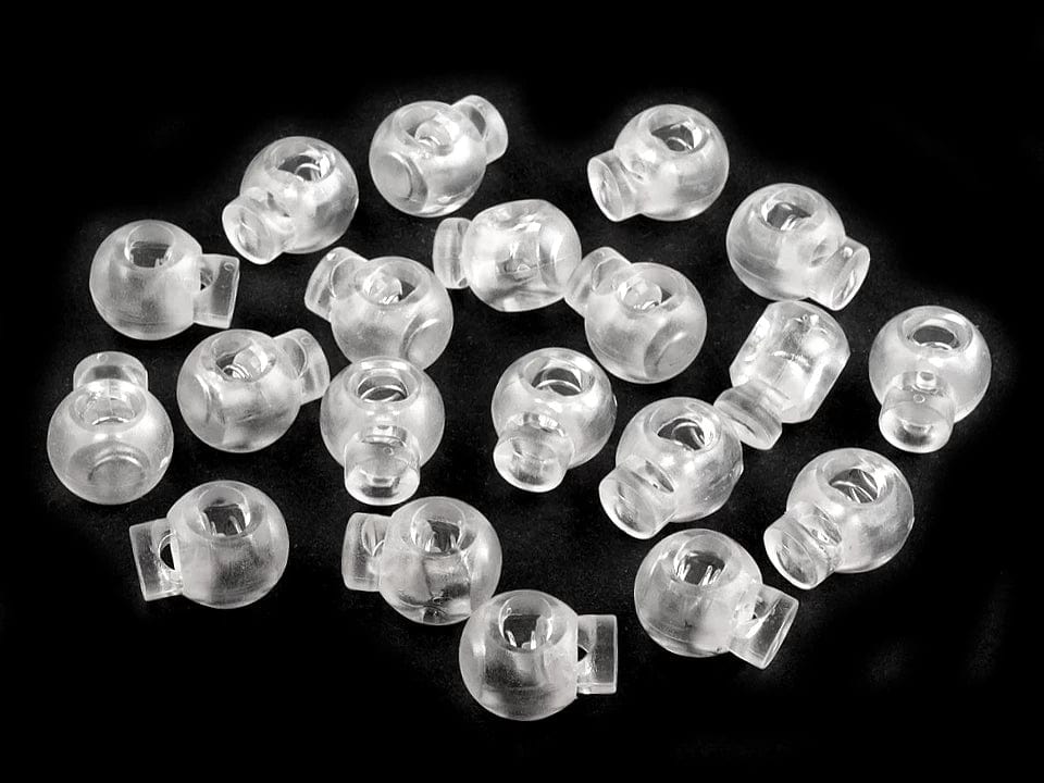 Kunststoff-Schnurstopper 15x19 mm, transparent