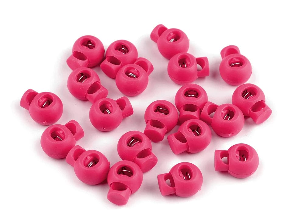 Stoppeur de cordon en plastique 15x19 mm rose vif
