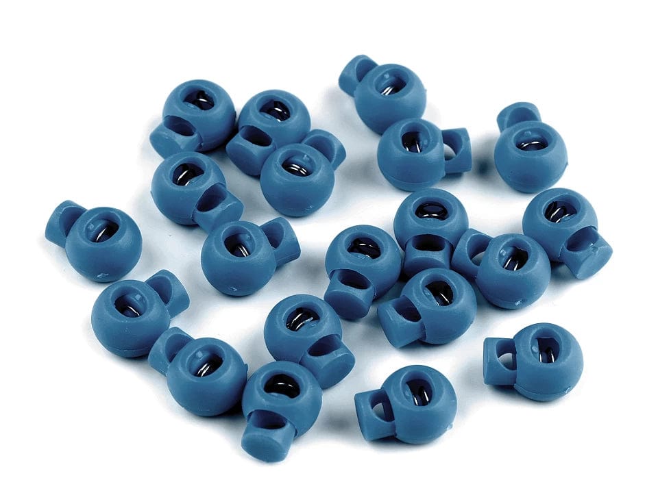 Kunststoff-Kordelstopper 15x19 mm - Petrol