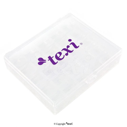 Plastic storage box for spools