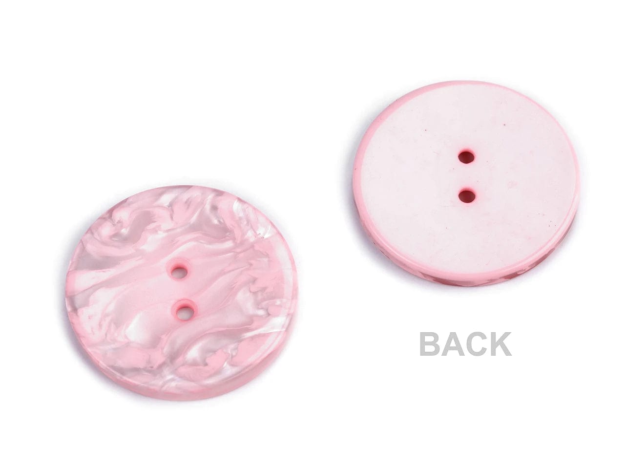 Kunststoffknöpfe 3.5 cm - pfirsichrosa