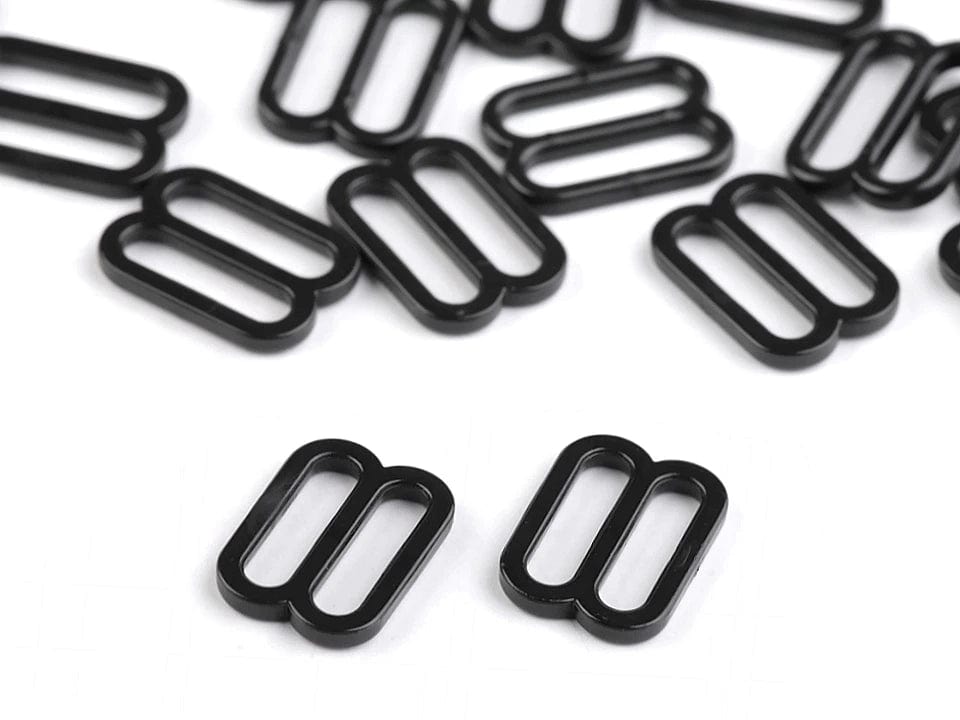 Kunststoffregler für Wäsche 12 mm-schwarz (Packung 20 St.)