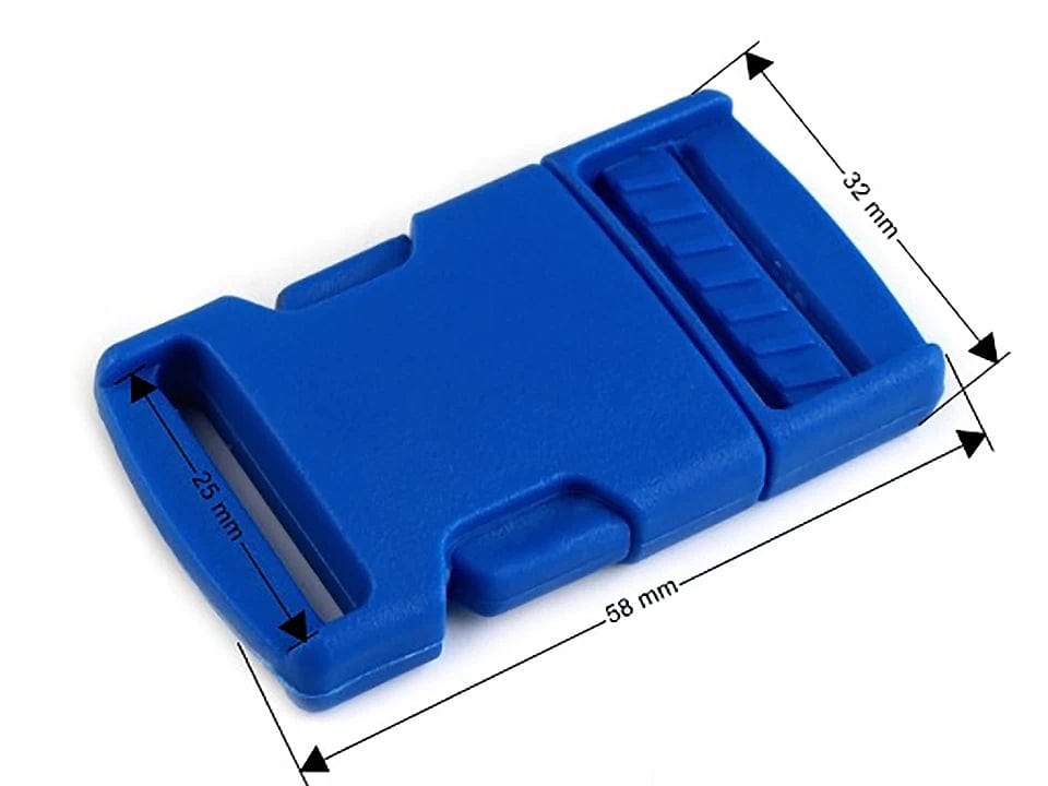 Plastik-Schnallenverbinder 25 mm, dunkelgrün (5 Stk. pro Packung)