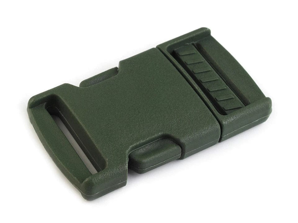 Kunststoff-Schnallenverbinder 25 mm-dunkelgrün (Packung mit 5 Stk.)