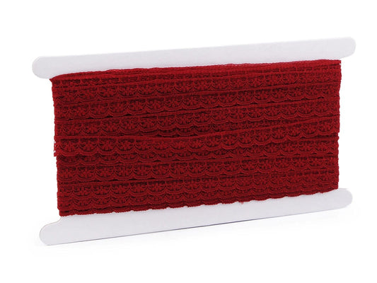 Polyamide lace-1.2 cm dark red
