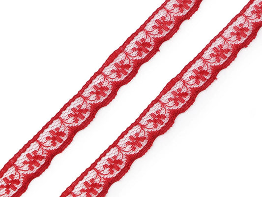 Polyamide lace-1.2 cm dark red