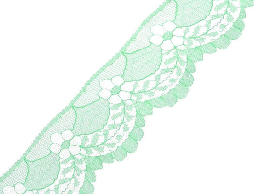 Polyamide lace - 4 cm mint green