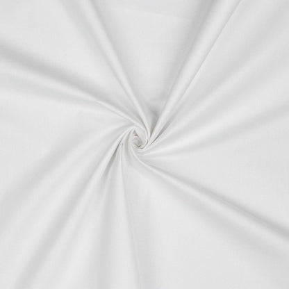 Tissu premium 100 % coton, blanc 130 g/m²