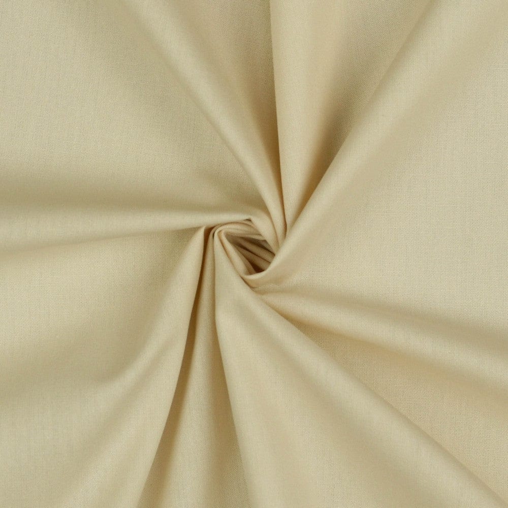 Tissu premium 100 % coton, beige, 130 g/m²