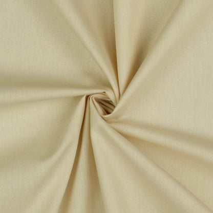 Tissu premium 100 % coton, beige, 130 g/m²