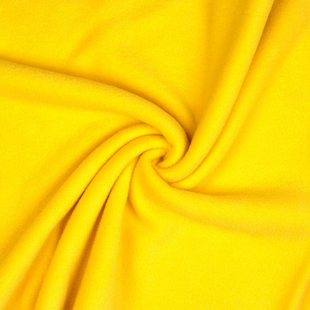 Tissu polaire anti-boulochage premium jaune 240 g/m²