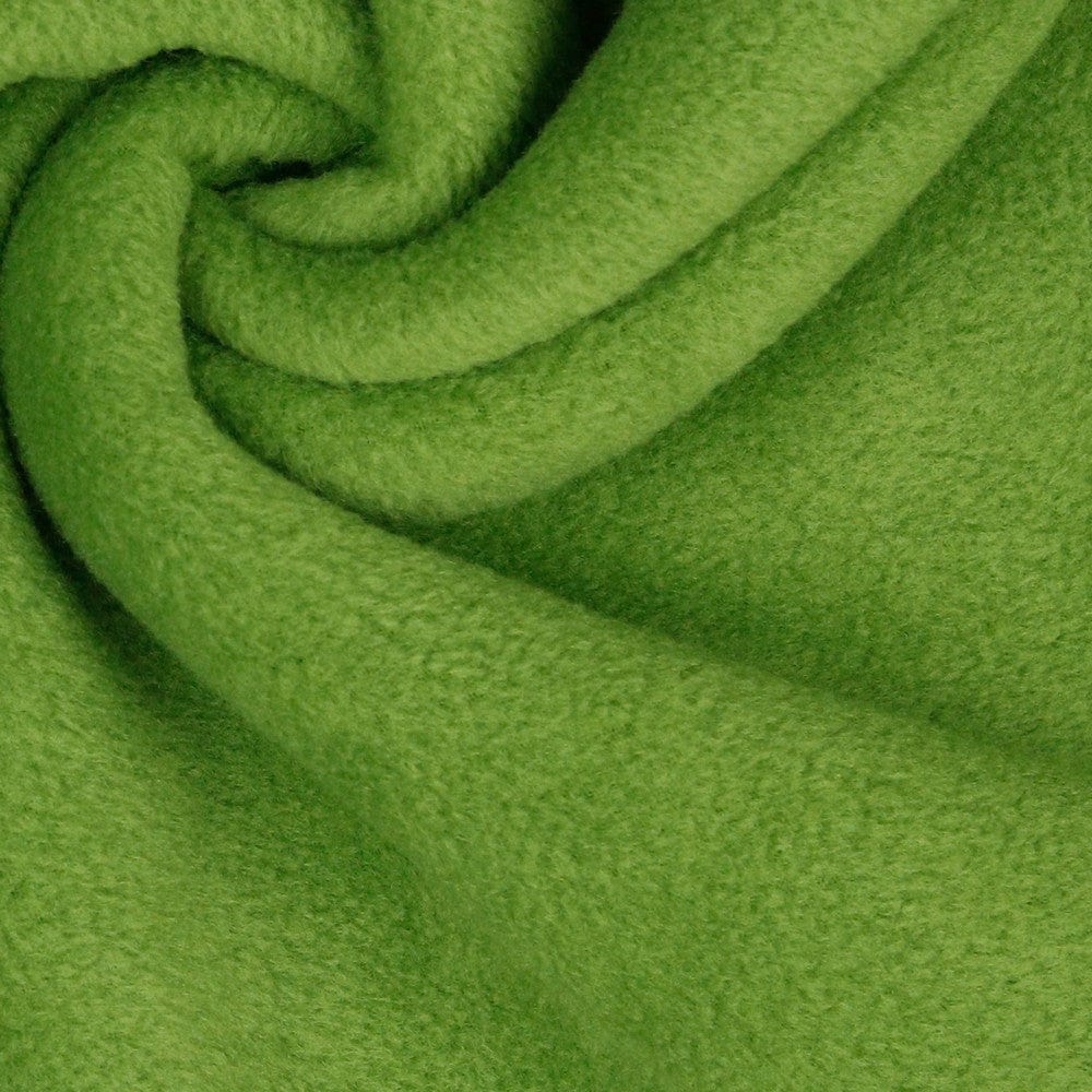 Tissu polaire premium anti-boulochage vert 240 g/m²