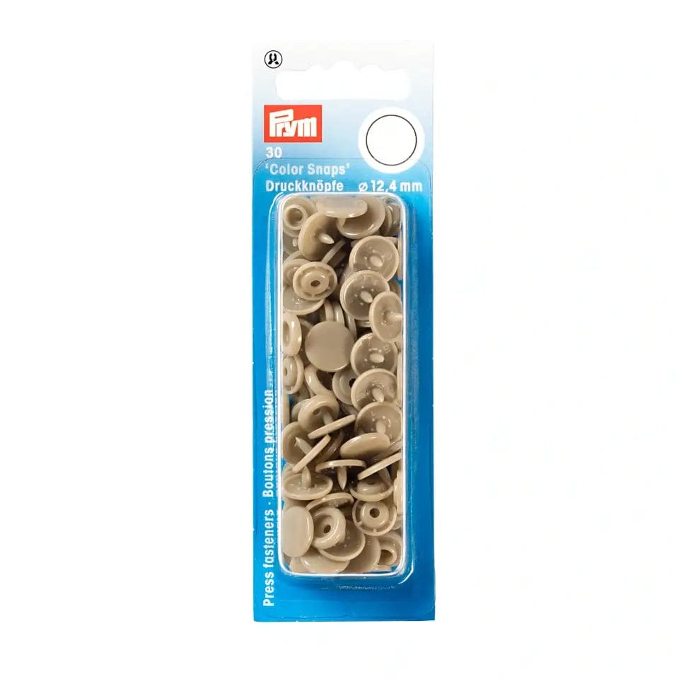 Druckknöpfe Ø12.4 mm 30 Stk., beige