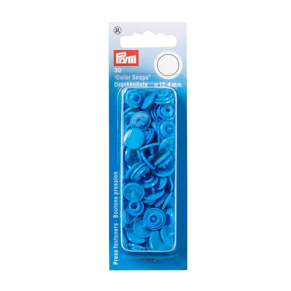PRYM Druckknöpfe Ø12.4 mm, 30 St., himmelblau