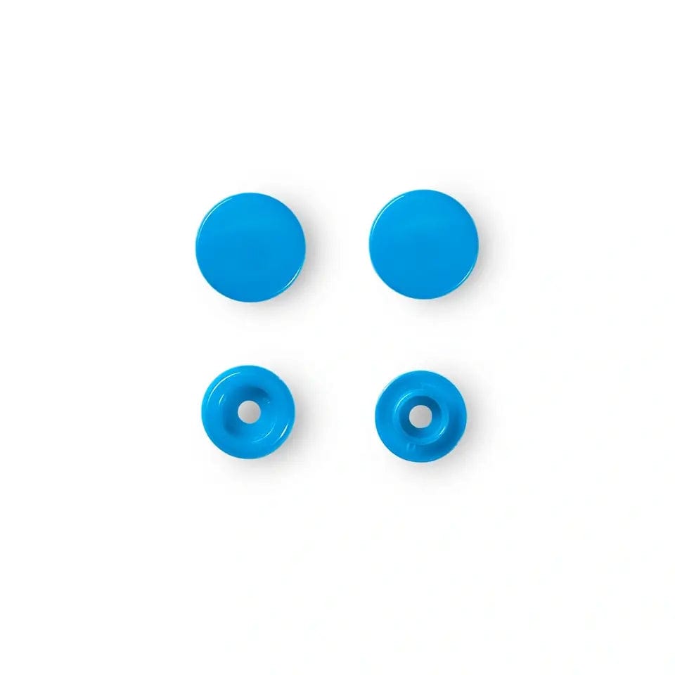 PRYM Druckknöpfe Ø12,4 mm, 30 Stück, himmelblau