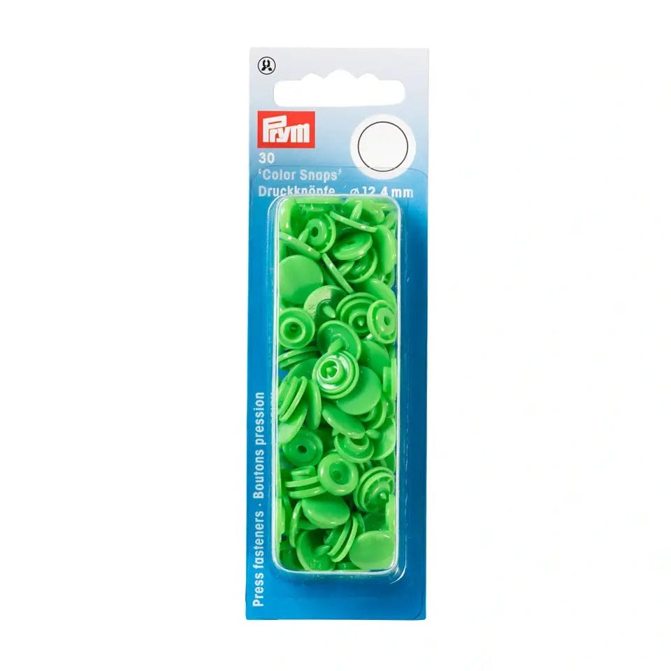 PRYM Druckknöpfe Ø12,4 mm, 30 Stück, hellgrün