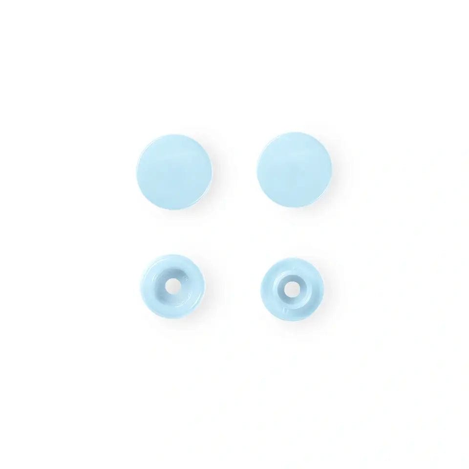 PRYM Druckknöpfe Ø12,4 mm, 30 Stück, hellblau