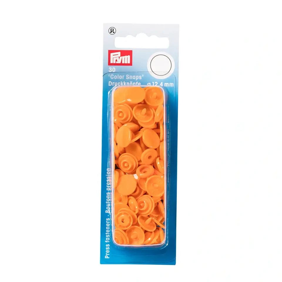 PRYM Boutons-pression Ø12,4 mm, 30 pièces, orange