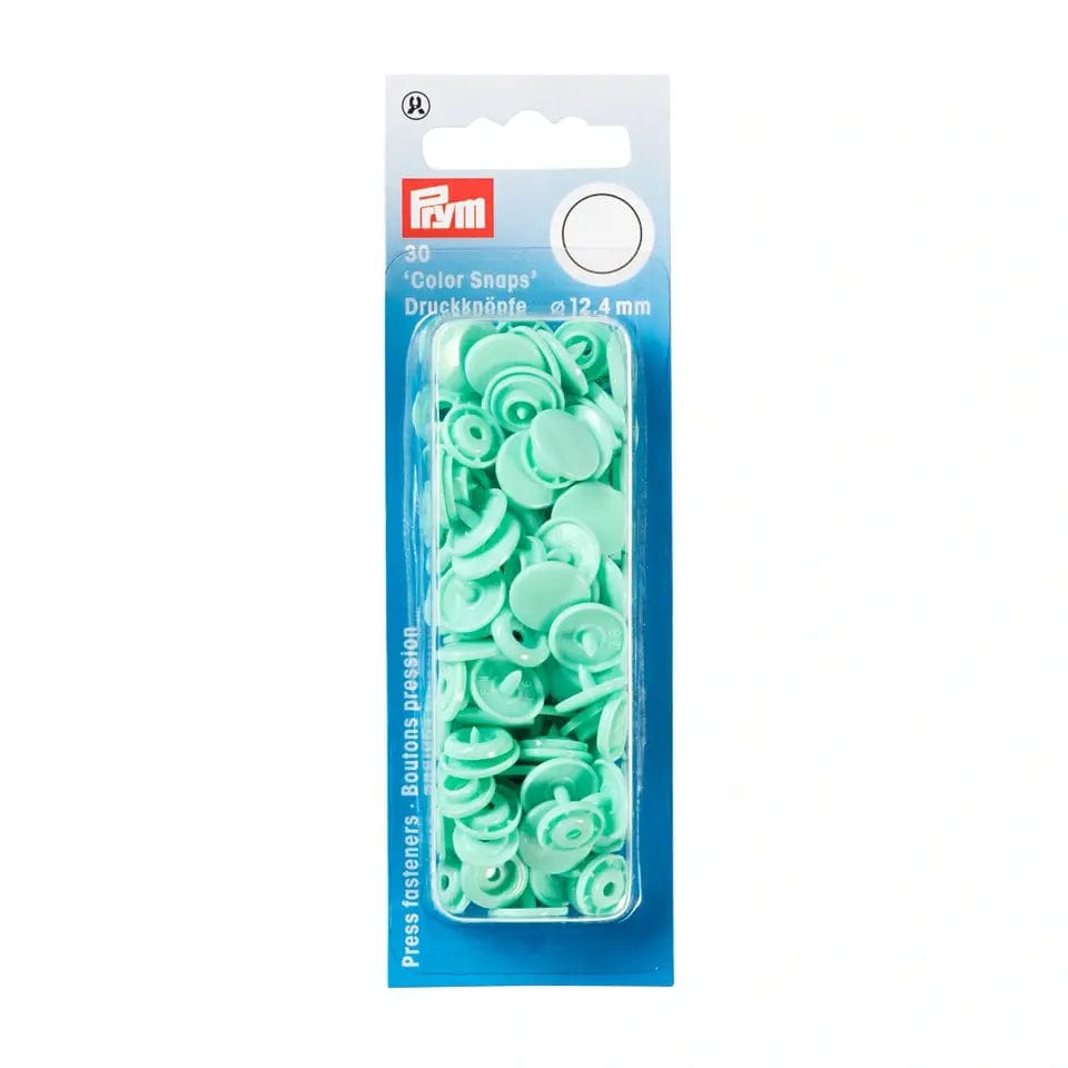 PRYM Druckknöpfe Ø12,4 mm, 30 Stück, pastellgrün